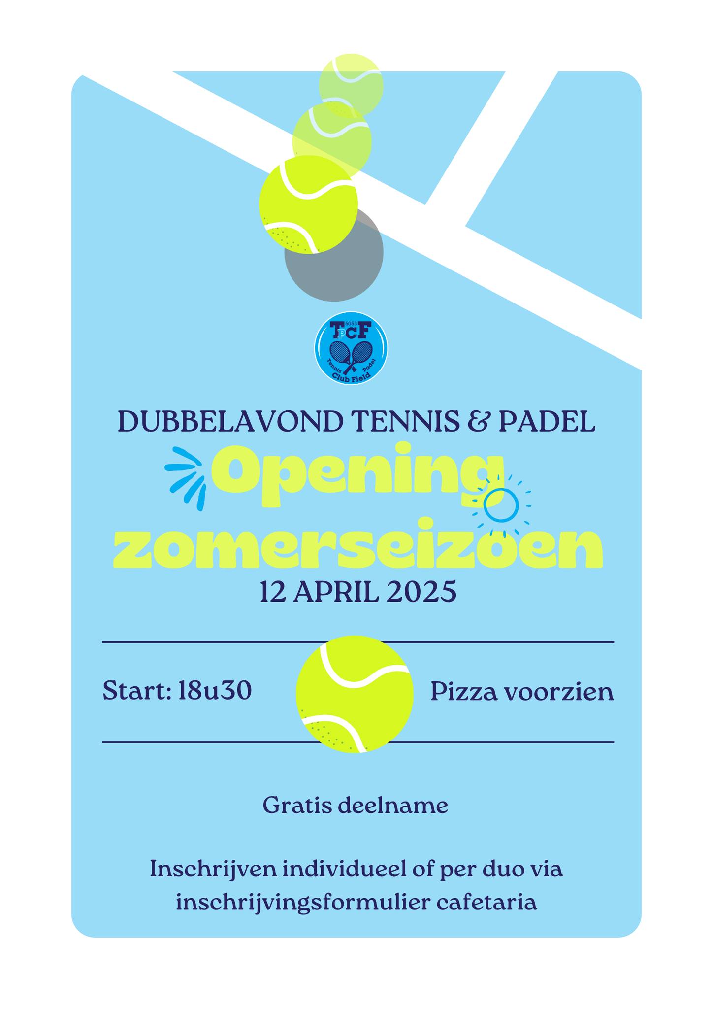 Dubbelavond tennis en padel 2025